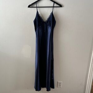 Sleek Midnight Blue Chemise